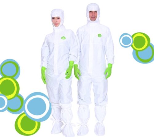 Sigma Kits | Non-sterile cleanroom coverall with mandarin collar, hood and overboots