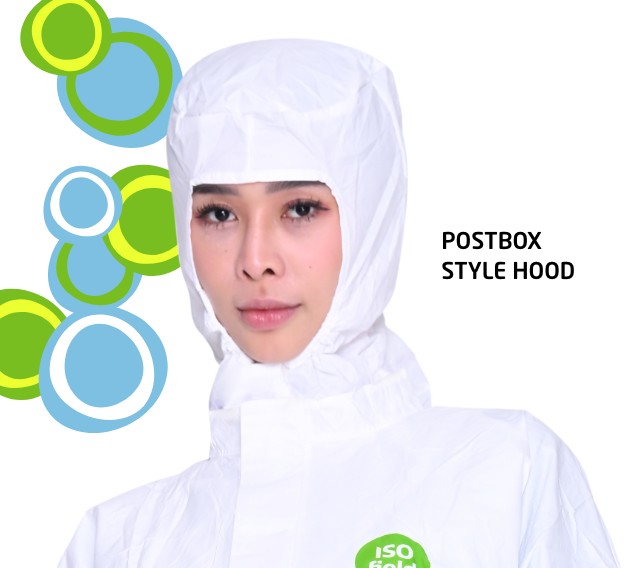 Sigma Kits | Non-sterile cleanroom coverall with mandarin collar, hood and overboots