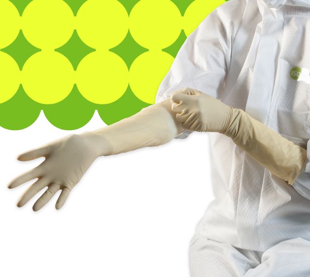 Isofield Stellar 400 mm Sterile Latex Cleanroom Glove