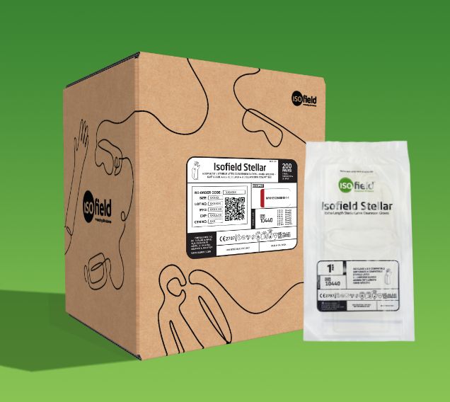 Isofield Stellar 400 mm Sterile Latex Cleanroom Glove